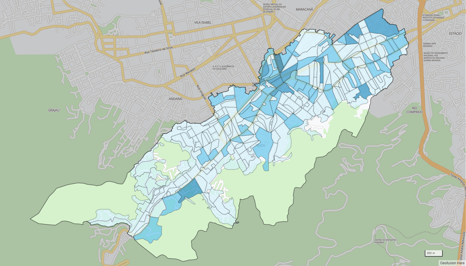 População que trabalha na Tijuca, um dos bairros mais populosos do Brasil